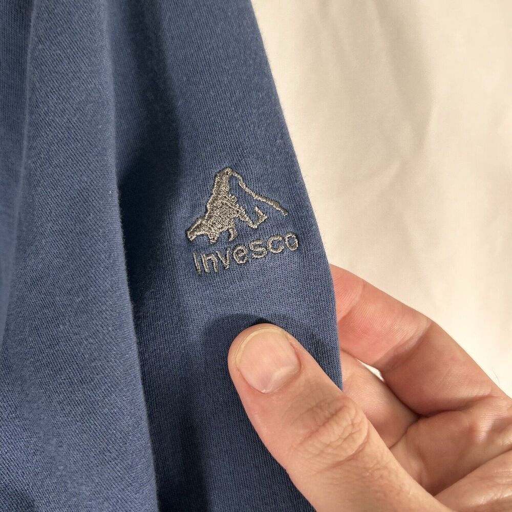 Peter Millar Jacket Women's Large Solid Blue 1/4 … - image 5